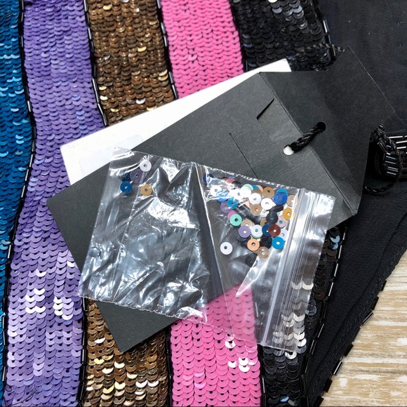 ATTICO Sabrina Sequin Dress Multi Rainbow Mini NWT - Picture 12 of 15